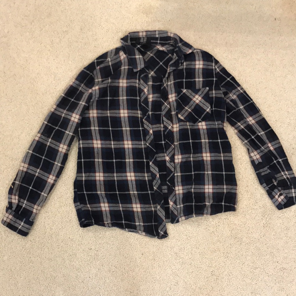 Navy flannel shirt